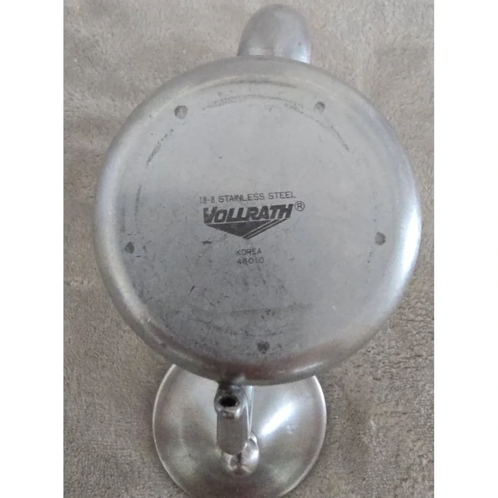 Vollrath Cream Pitcher Mini Tea Pot Stainless Steel Made In Korea Vintage